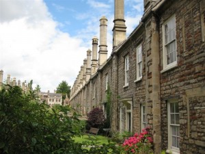 die mittelalterliche Wohnstraße Vicar´s Close von Wells